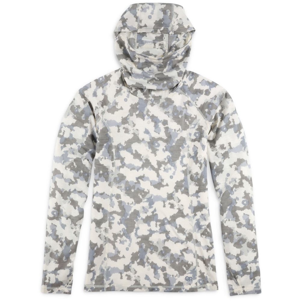 Outdoor Research Alpine Onset Merino 150 Baselayer Hoody in Grey Camo W’s Large